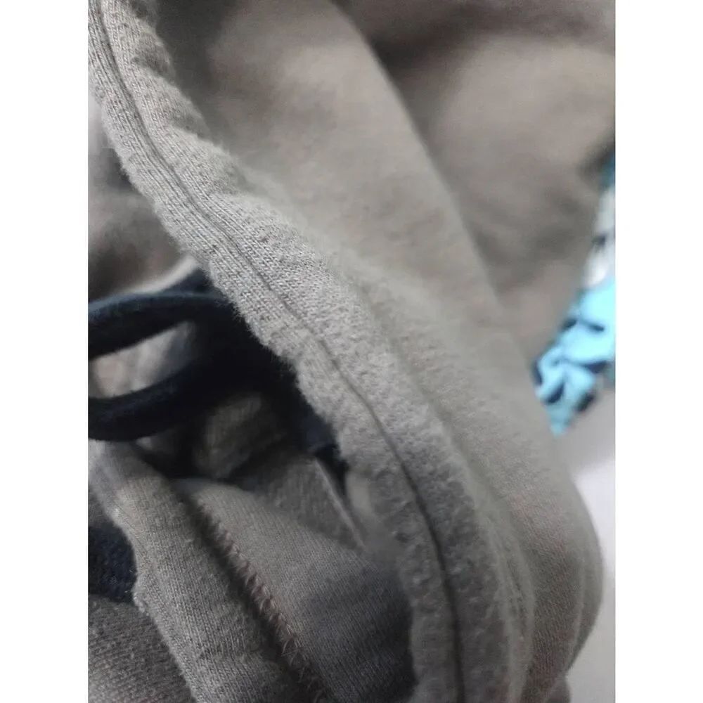 ORIGIN Spellout French Terry Pullover Hoodie Brown Sz S - Picture 5 of 7